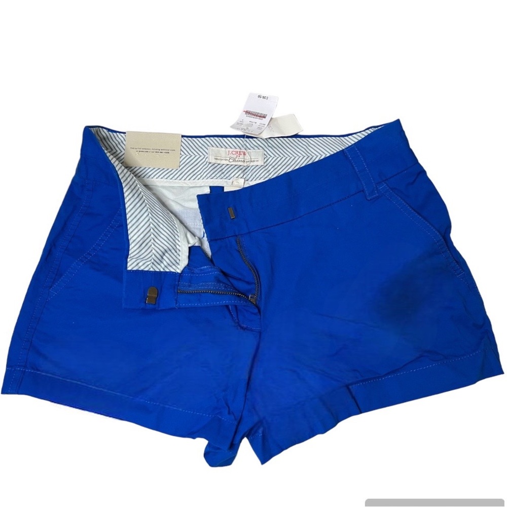 Classic J.crew chino shorts in Blue. 100% cotton. New with tag